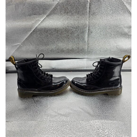Dr. Martens 1460 J Black Patent Leather Boots Size 2 US Youth - Picture 9 of 9